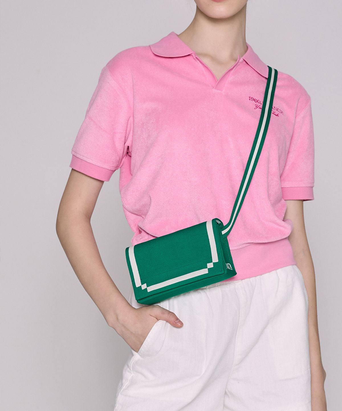 앤드 골프(AND GOLF) Hip and Shoulder Knit Green