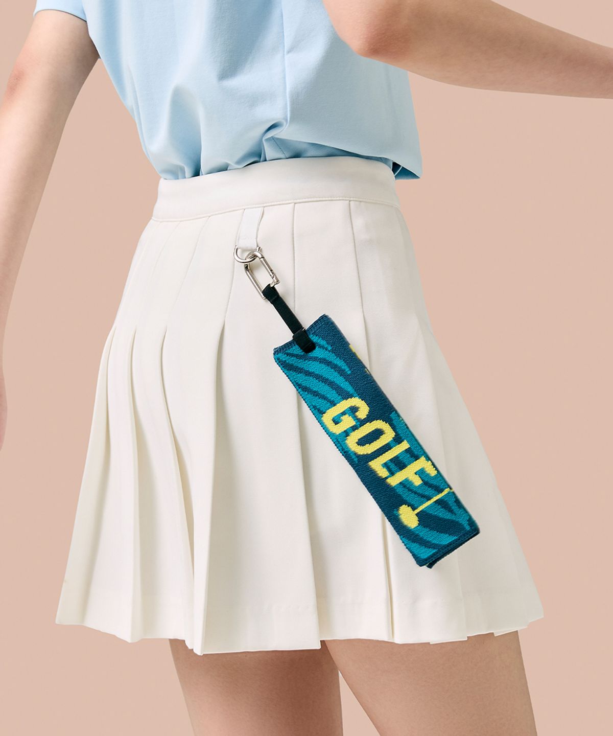 앤드 골프(AND GOLF) Pleats Ball Towel Exotic Yellow