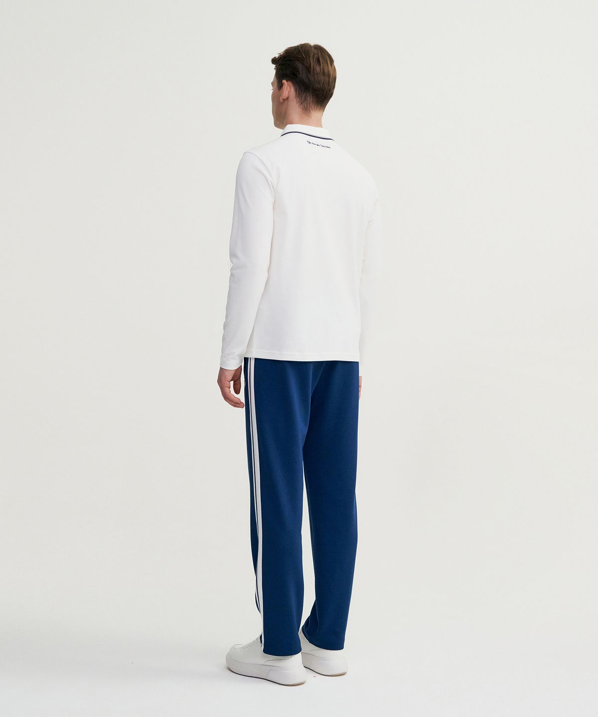 세르지오 타키니(SERGIO TACCHINI) M 고트 다마린도 긴팔 폴로 셔츠 (White)