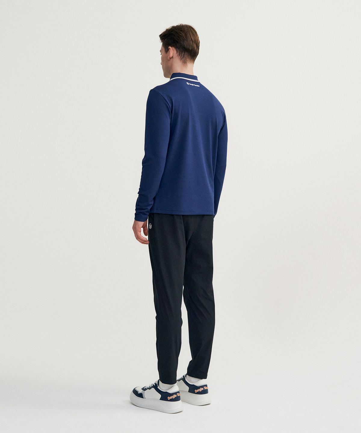 세르지오 타키니(SERGIO TACCHINI) M 고트 다마린도 긴팔 폴로 셔츠 (Navy)