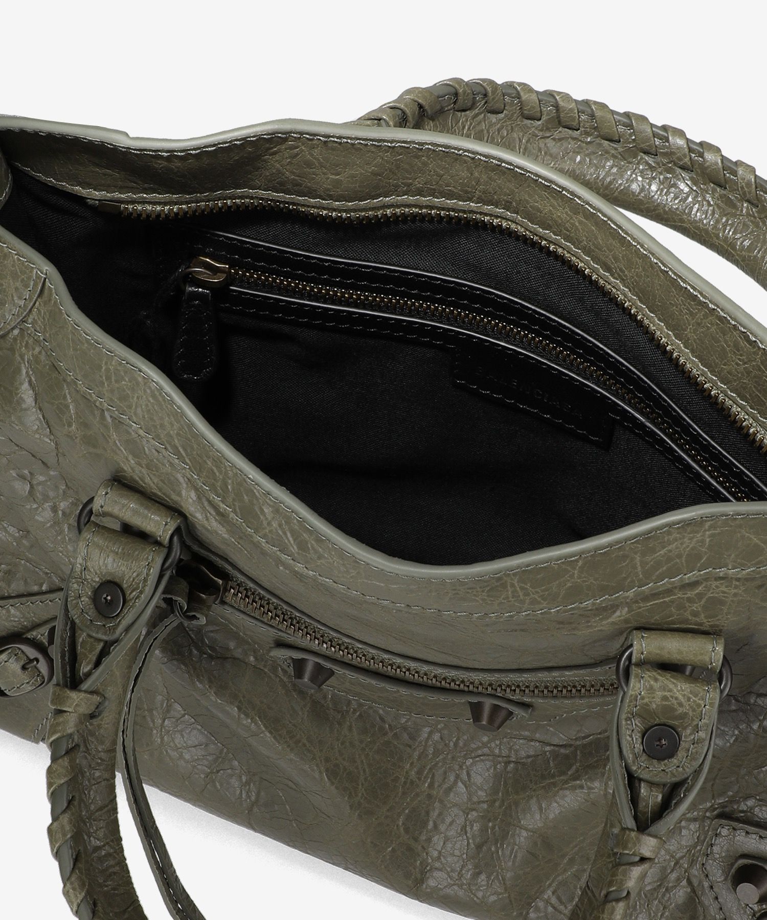 BALENCIAGA グリーンレザー バッグ N 3241T y2k BALENCIAGA グリーンレザー バッグ N 3241T y2k