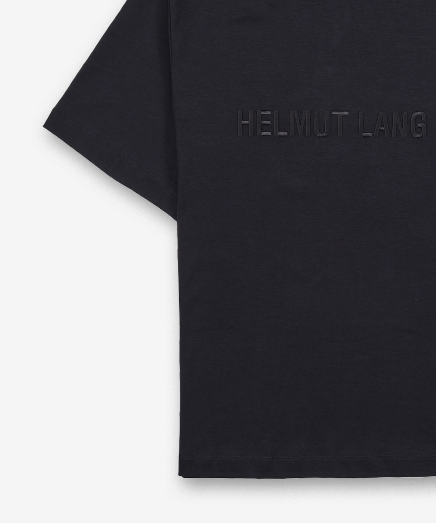 ★HELMUT LANG★ Logo Short Sleeve T-Shirt Black O04HM599001 MUSINSA | HELMUT LANG Logo Short Sleeve T-Shirt - Black