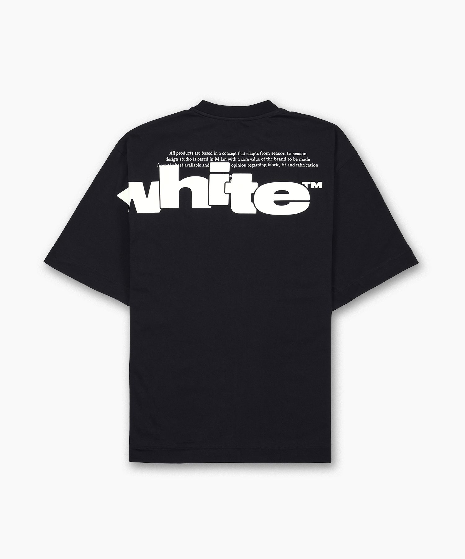 ★Off-White★ Front and back half logo skate short sleeve t- MUSINSA | Off White Front and back half logo skate short