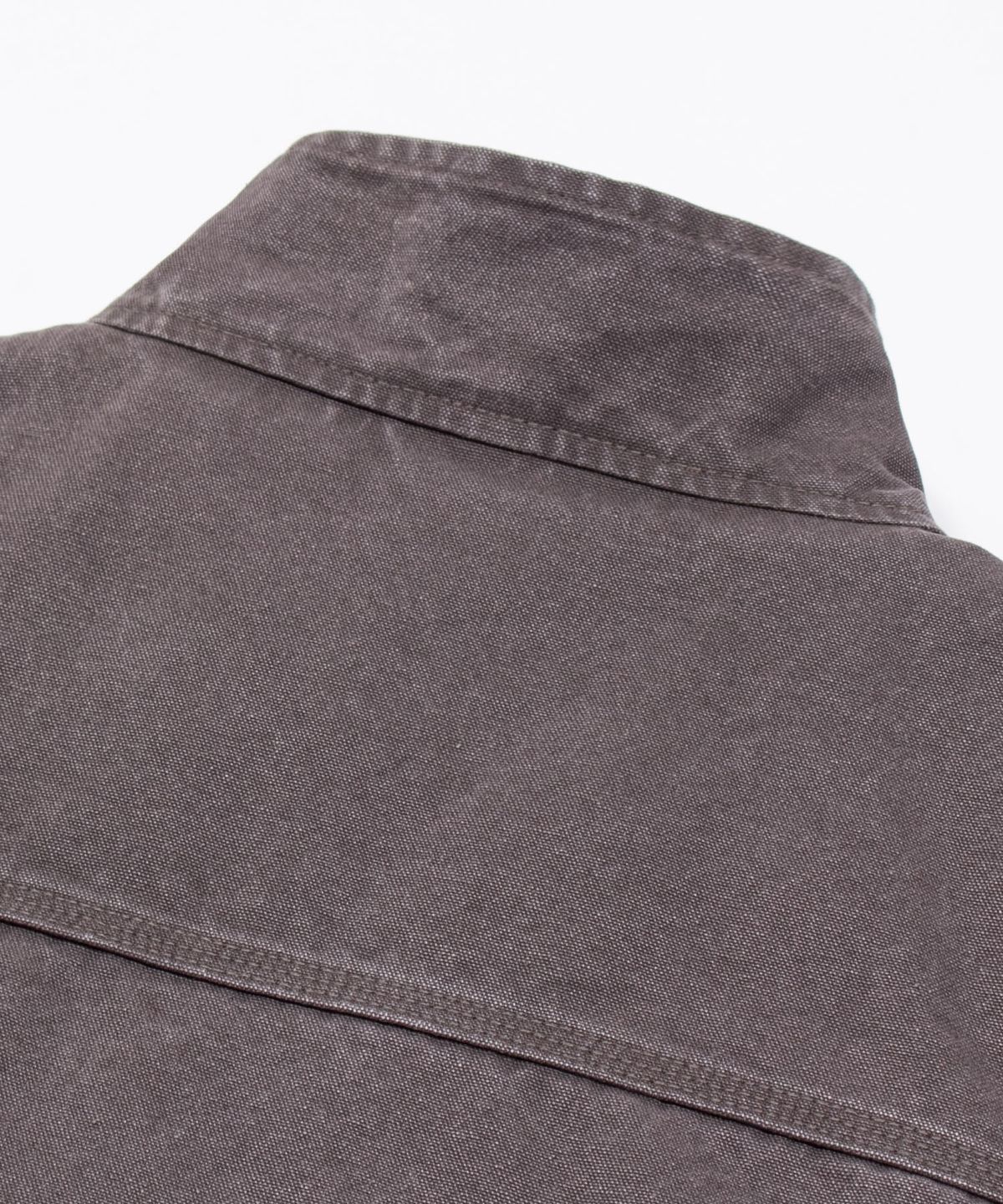 감마갤러리(GAMMA GALLERY) 13.5oz 빈티지 워싱 패디드 베스트 자켓 [누빔 안감] - CHARCOAL