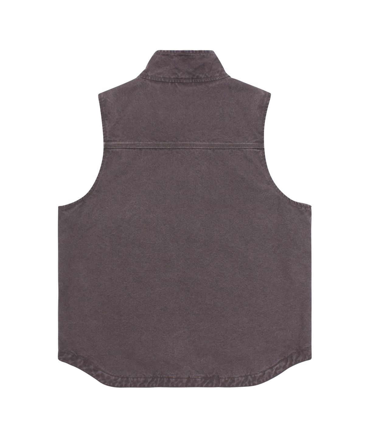 감마갤러리(GAMMA GALLERY) 13.5oz 빈티지 워싱 패디드 베스트 자켓 [누빔 안감] - CHARCOAL