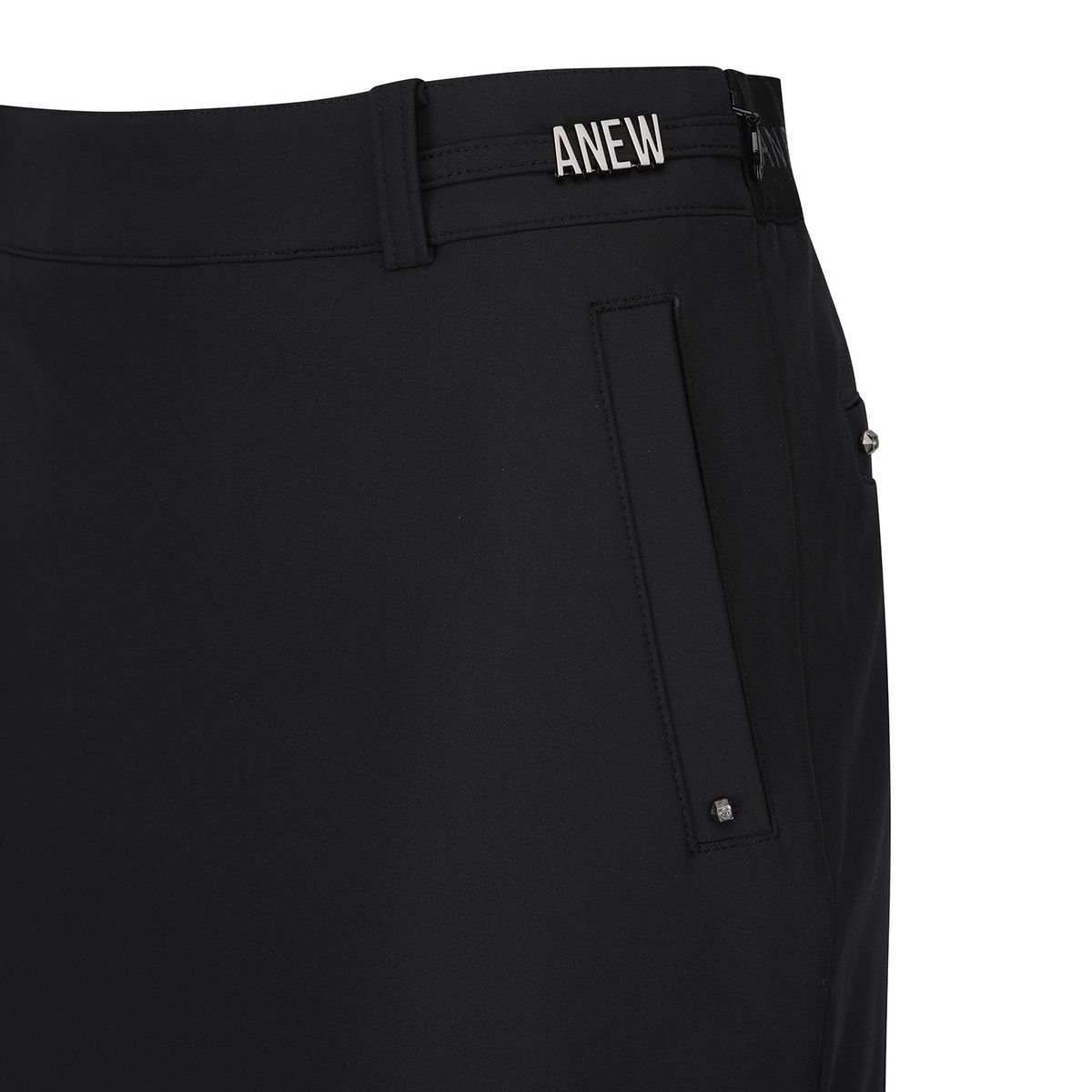 어뉴골프(ANEW GOLF) W FLEECE INCISION POINT A-LINE SQ_BK