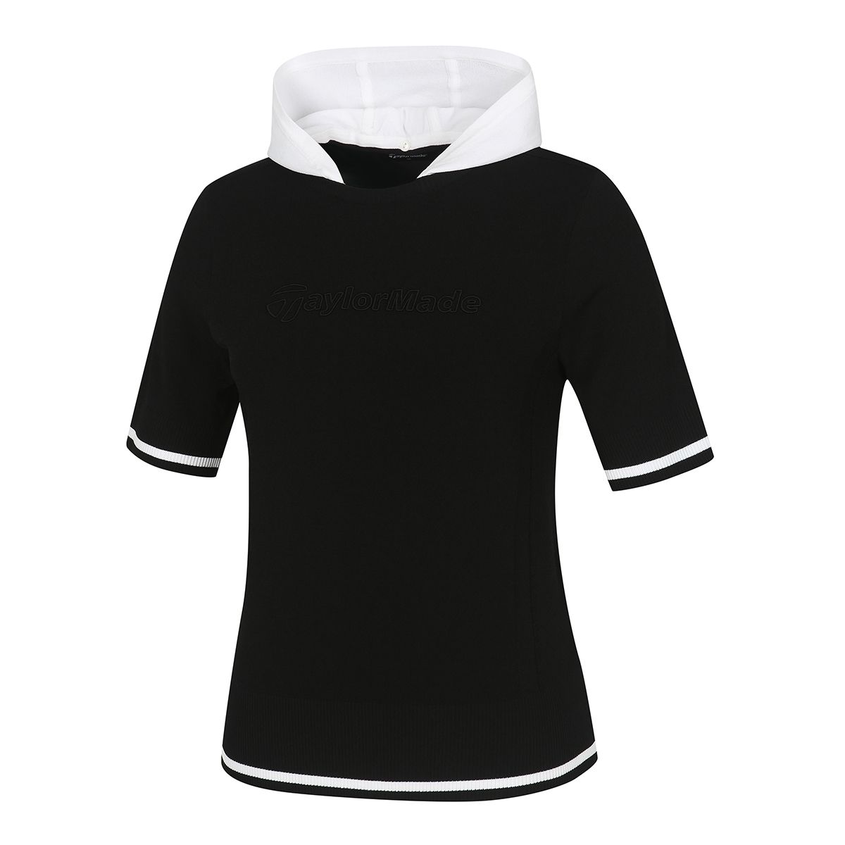 테일러메이드 어패럴(TAYLORMADE APPAREL) 여성 후드 탈부착 반팔 니트 TSN-71HG21-199