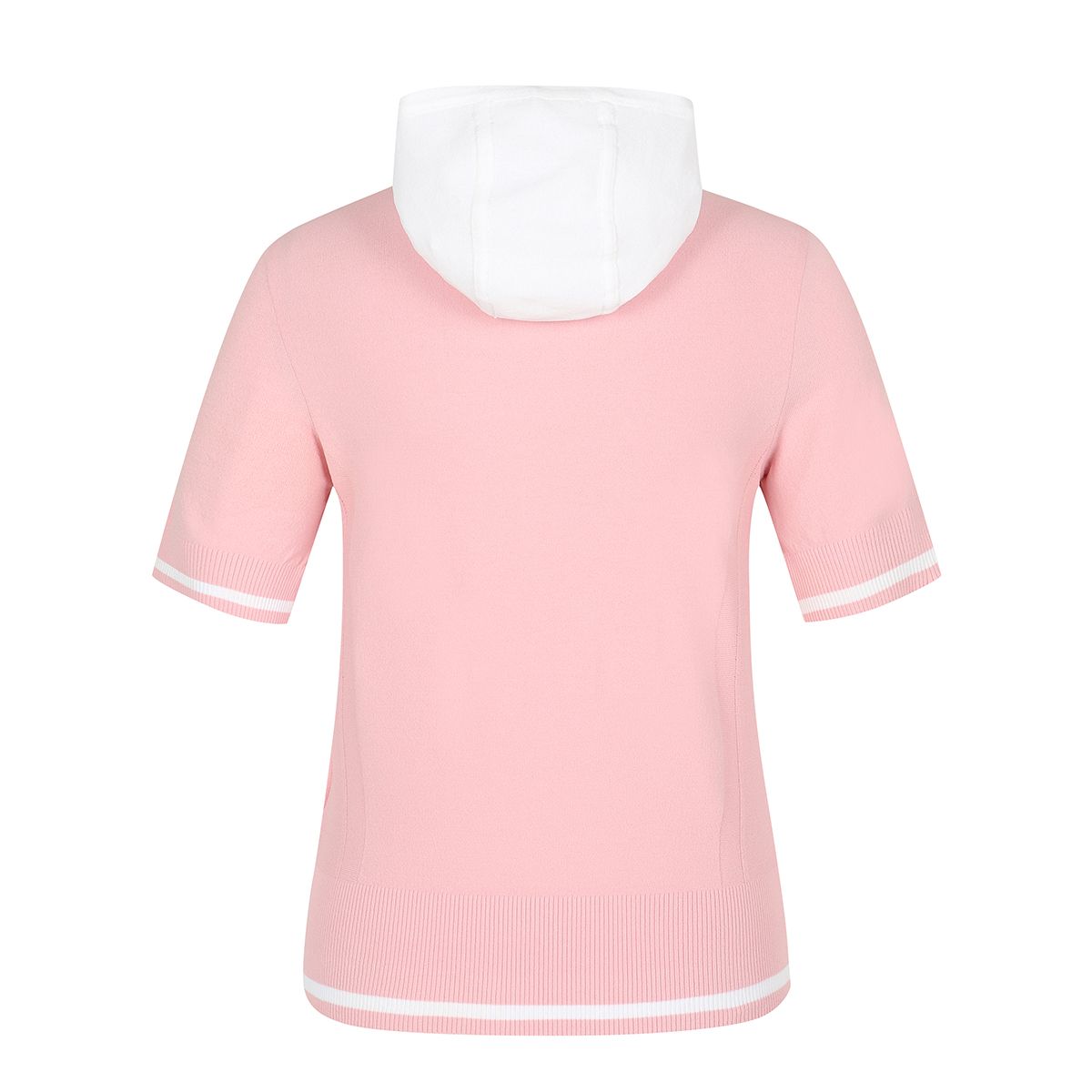 테일러메이드 어패럴(TAYLORMADE APPAREL) 여성 후드 탈부착 반팔 니트 TSN-71HG21-403