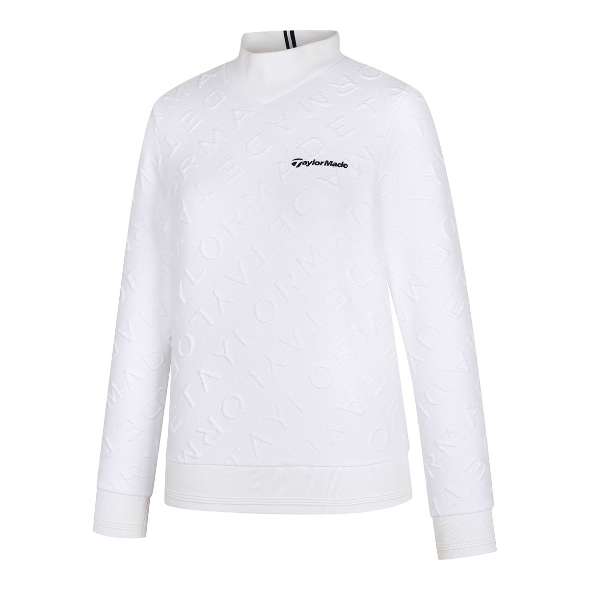 테일러메이드 어패럴(TAYLORMADE APPAREL) 여성 자가드 하이넥 맨투맨 티셔츠 TTN-72HG43-101