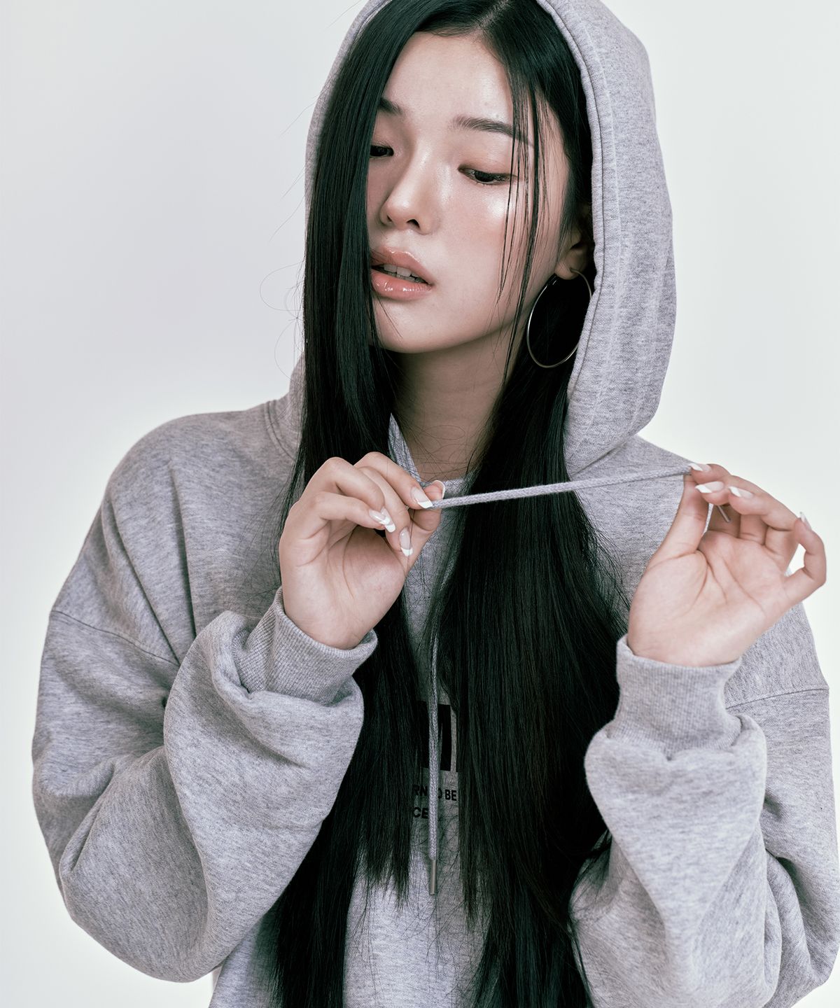 본챔스(BORN CHAMPS) 어드벤처 스타 기모 후드 티셔츠 B24FT05GY