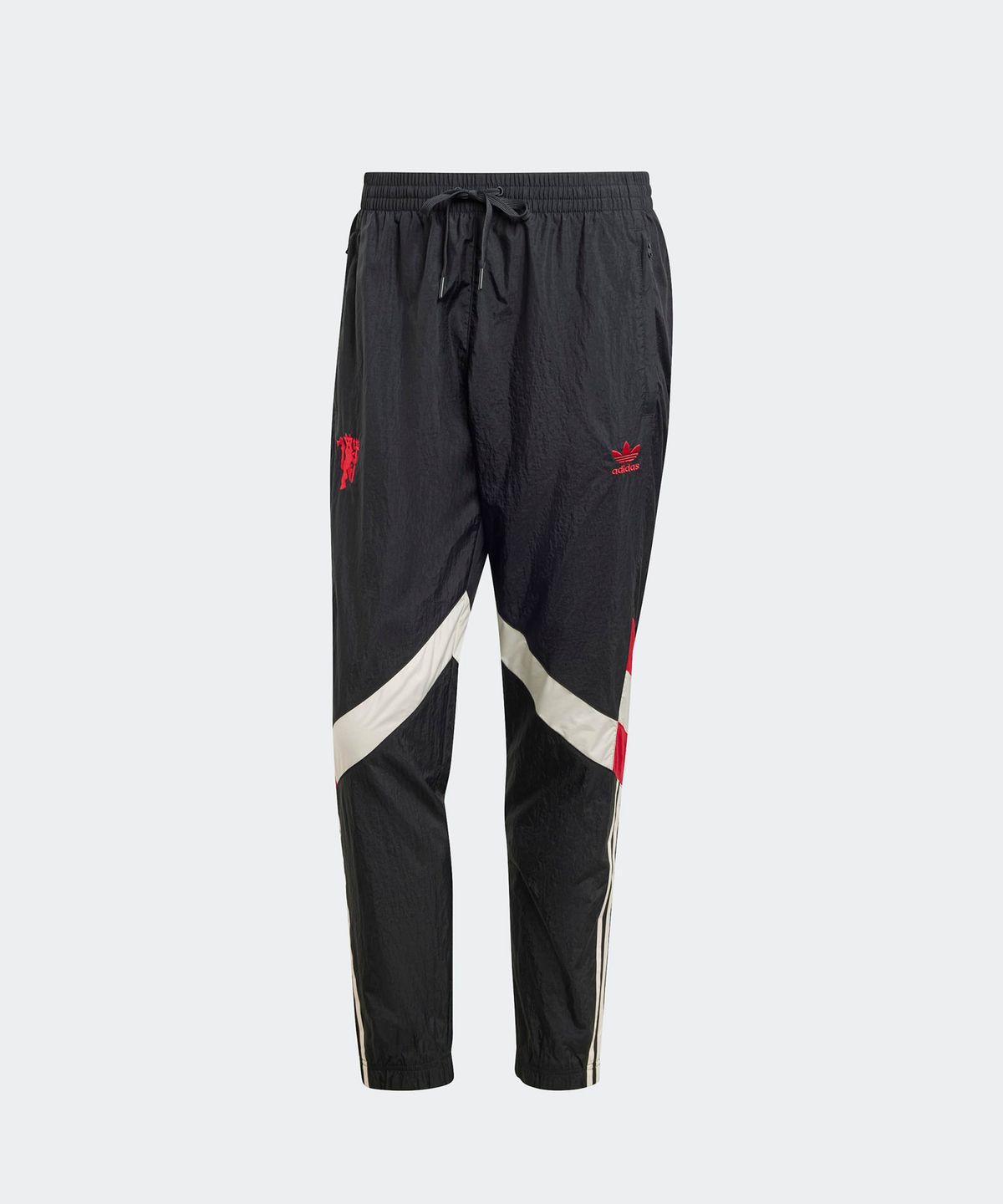 아디다스(ADIDAS) 맨체스터 유나이티드 트랙 팬츠- 블랙:레드 / IS6527