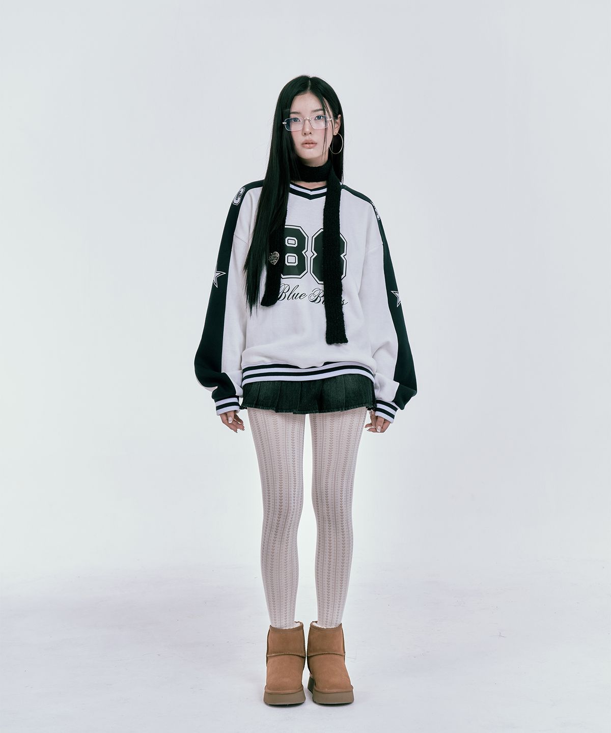 본챔스(BORN CHAMPS) 88 스타 맨투맨  B24FT08WH