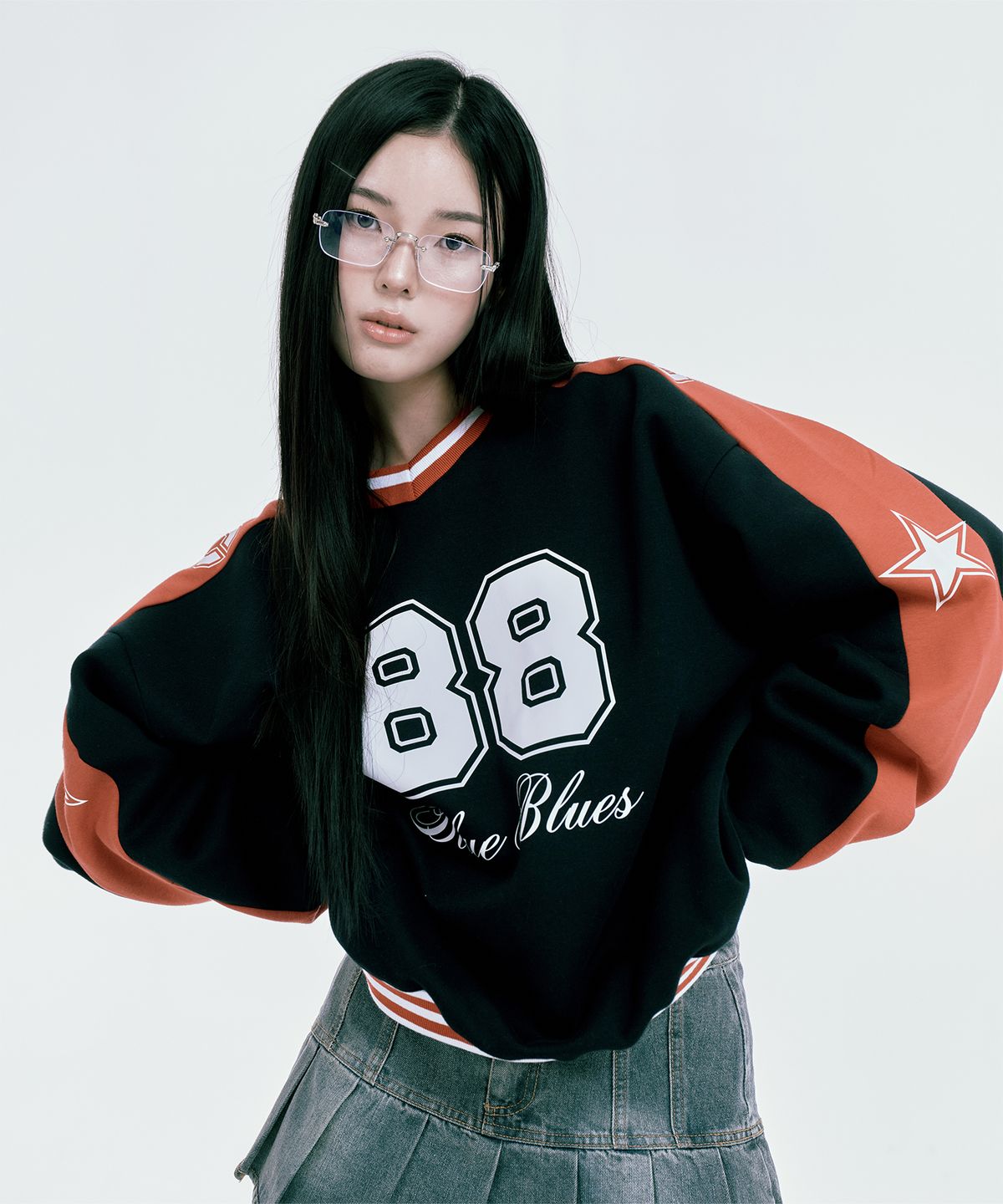 본챔스(BORN CHAMPS) 88 스타 맨투맨  B24FT08NA