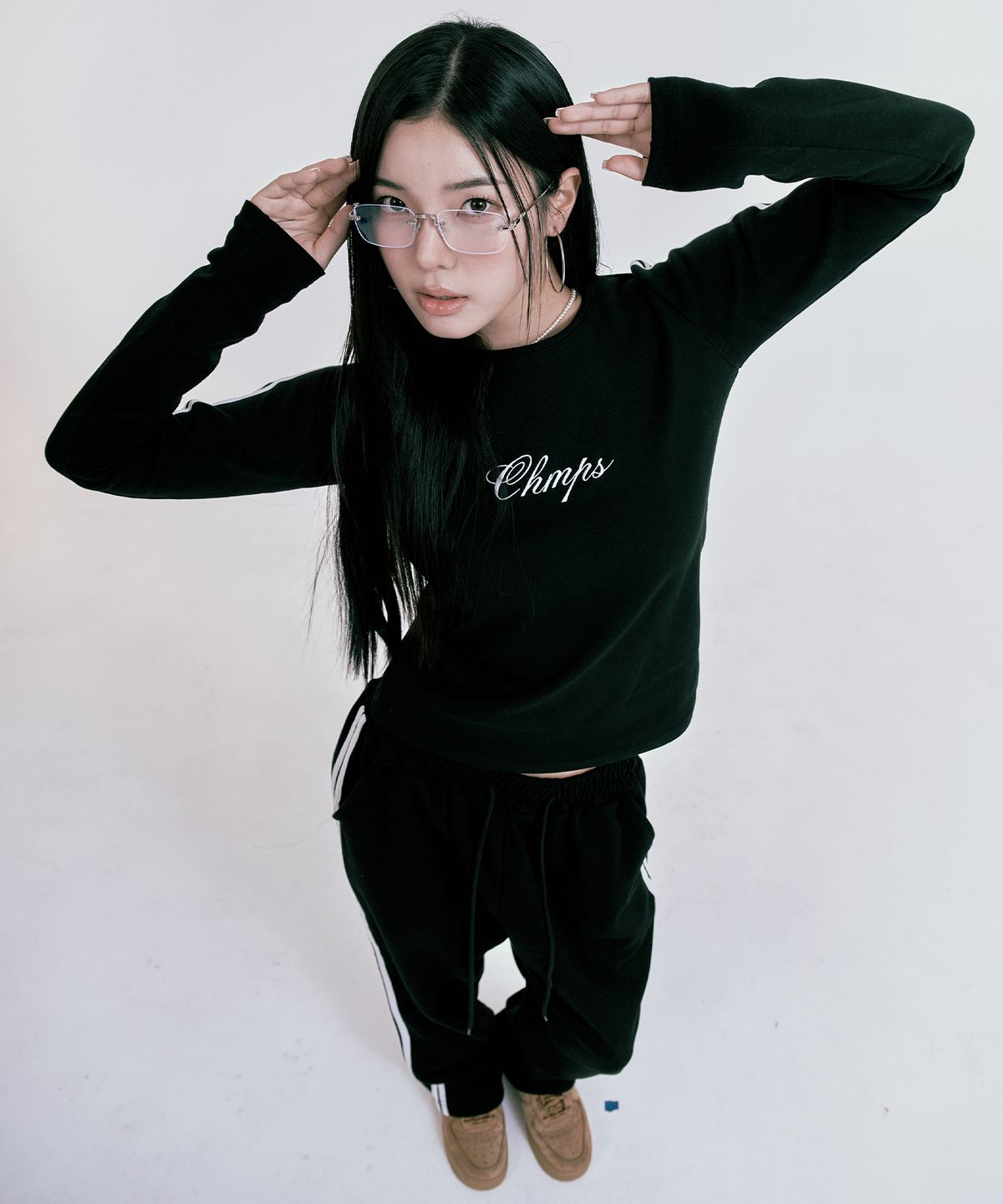 본챔스(BORN CHAMPS) CHMPS 라인 롱슬리브 B24FT07BK