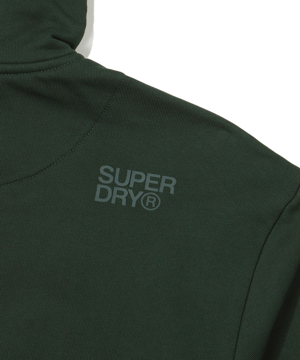 슈퍼드라이(SUPERDRY) 코어 빅 로고 투웨이 후드 집업 헌터