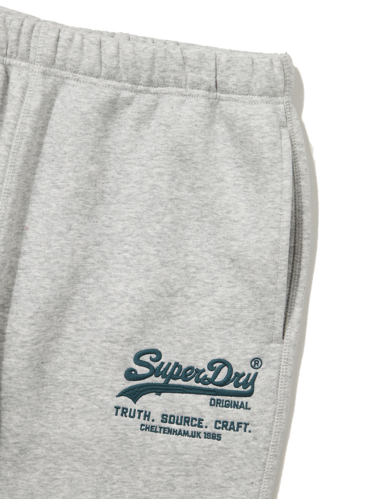 슈퍼드라이(SUPERDRY) 빈티지 스웻 조거팬츠 멜란지 그레이