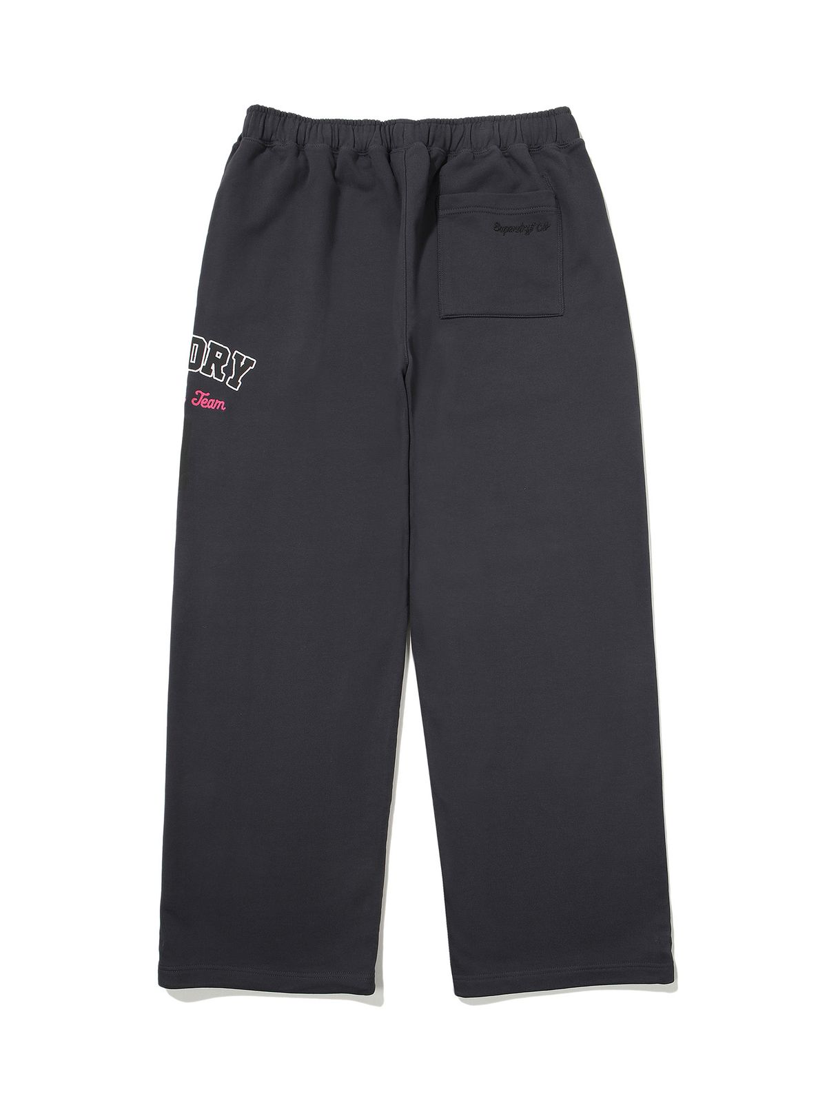 슈퍼드라이(SUPERDRY) 바시티 와이드 스웻 팬츠 네이비