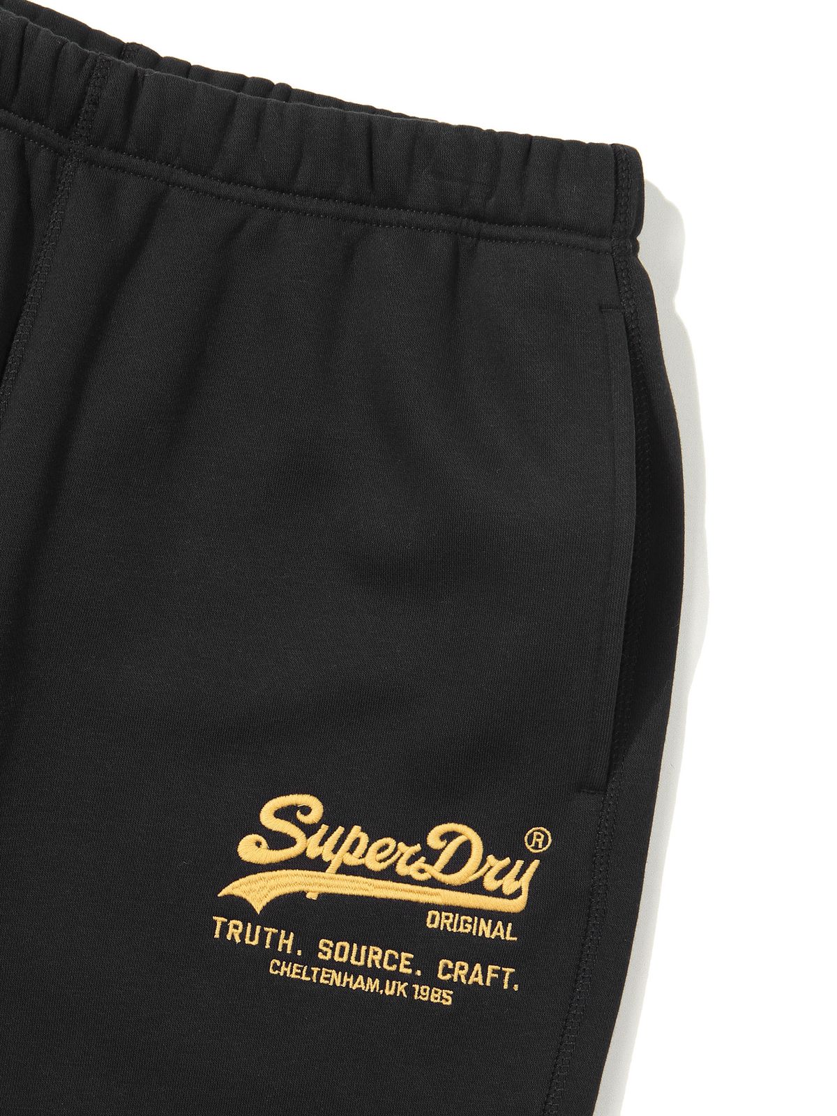 슈퍼드라이(SUPERDRY) 빈티지 스웻 조거팬츠 블랙
