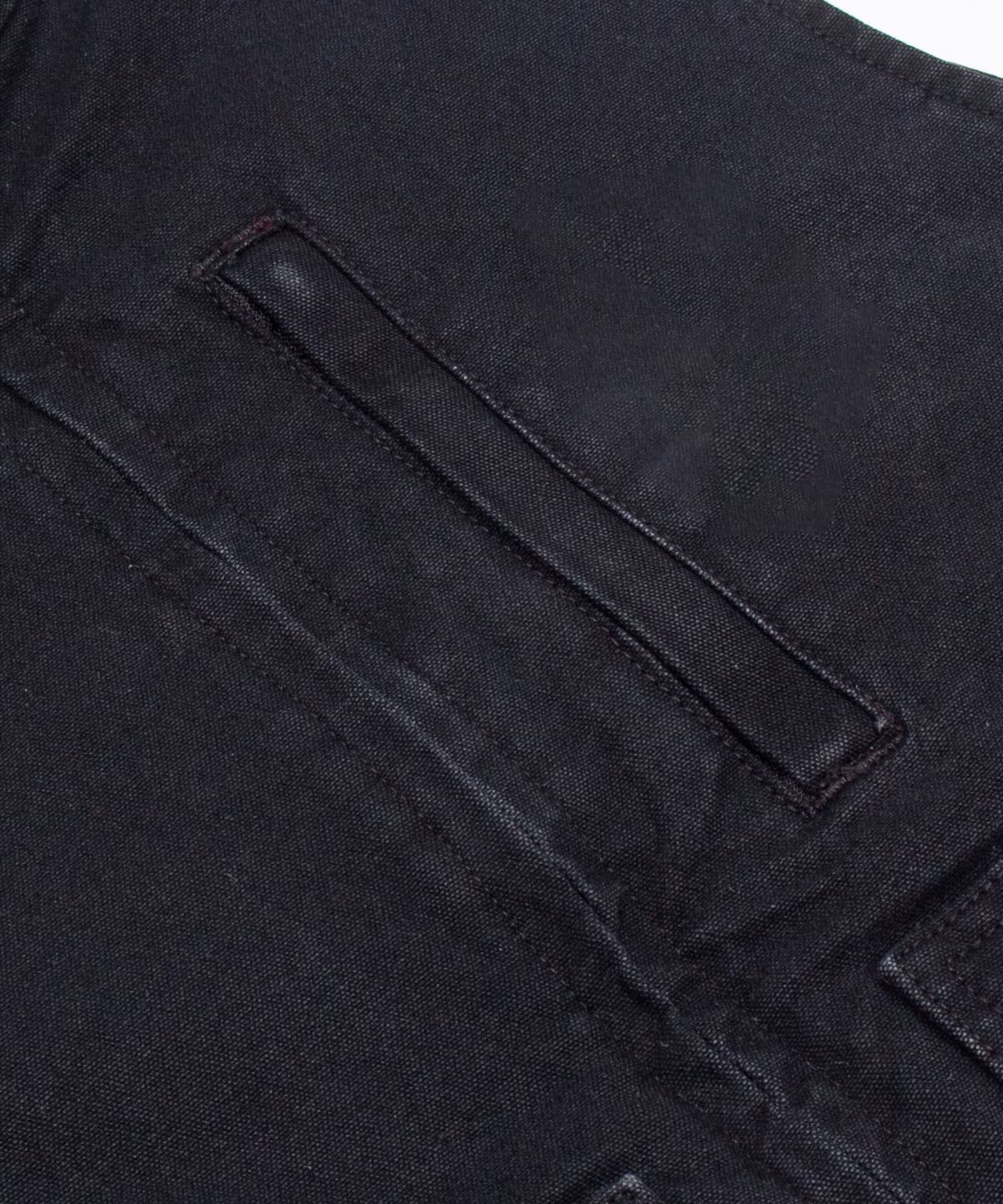 감마갤러리(GAMMA GALLERY) 13.5oz 빈티지 워싱 패디드 베스트 자켓 [누빔 안감] - BLACK