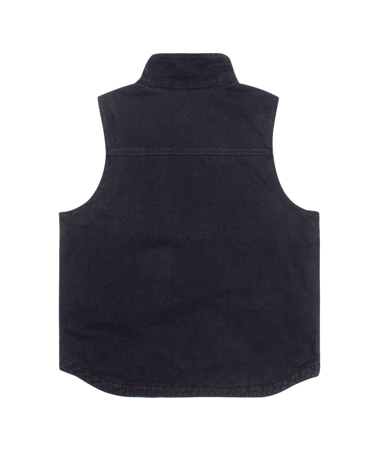 감마갤러리(GAMMA GALLERY) 13.5oz 빈티지 워싱 패디드 베스트 자켓 [누빔 안감] - BLACK