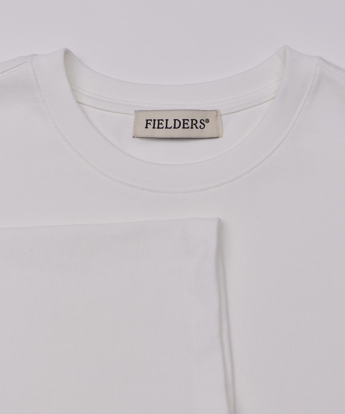 필더스(FIELDERS) MAN ESSENTIAL LONG SLEEVE TEE WHITE