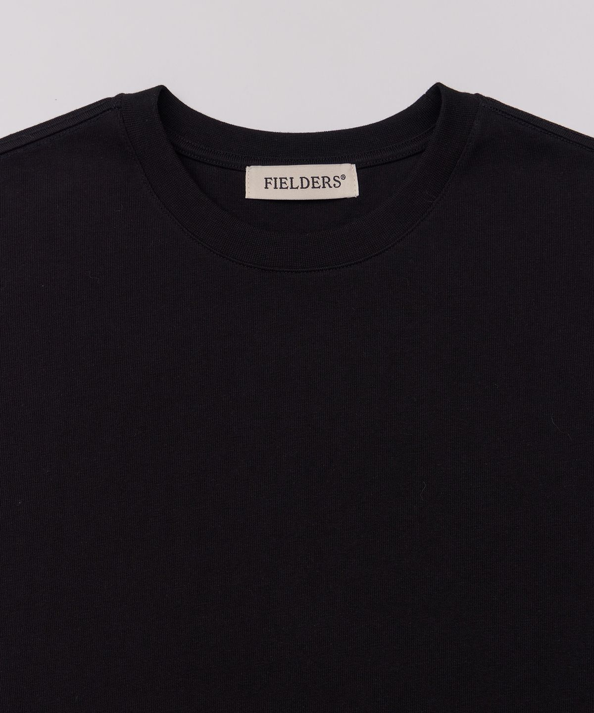 필더스(FIELDERS) MAN ESSENTIAL LONG SLEEVE TEE BLACK