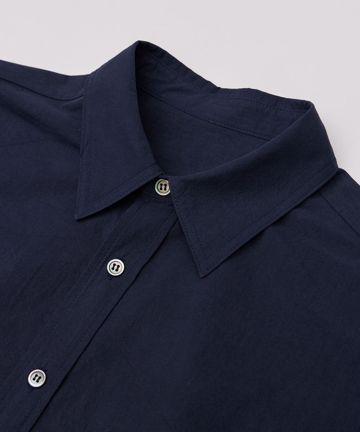 필더스(FIELDERS) WASHED COTTON SHIRTS DEEP NAVY