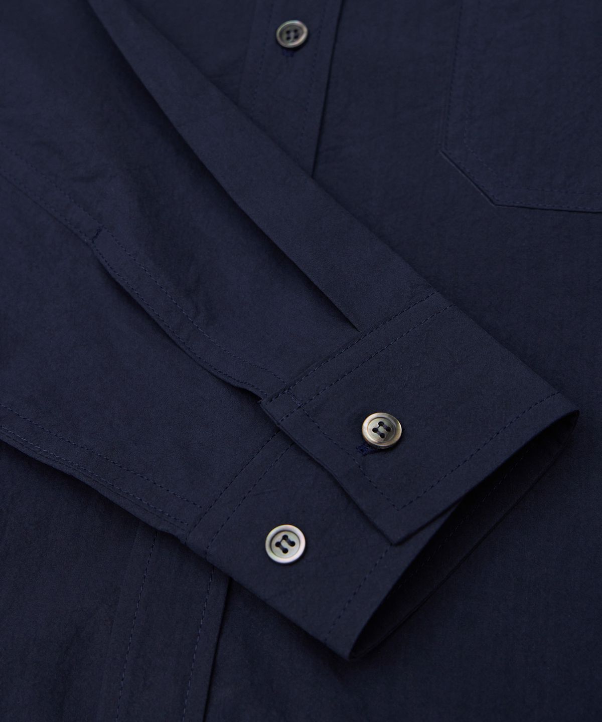 필더스(FIELDERS) WASHED COTTON SHIRTS DEEP NAVY