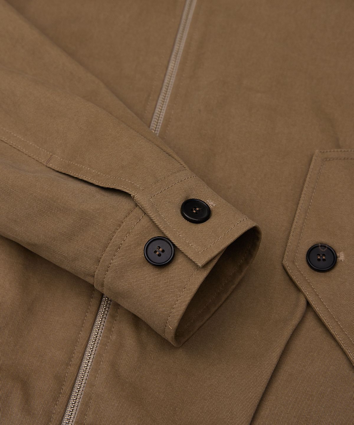 필더스(FIELDERS) MAN HERRINGTON COTTON JUMPER BROWN