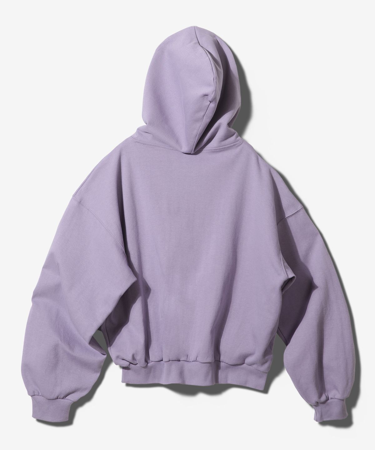 팬쇼(FANSHOW) SYMBOL OVER FIT FLEECE-LINED HOODED ZIPUPP - PURPLE
