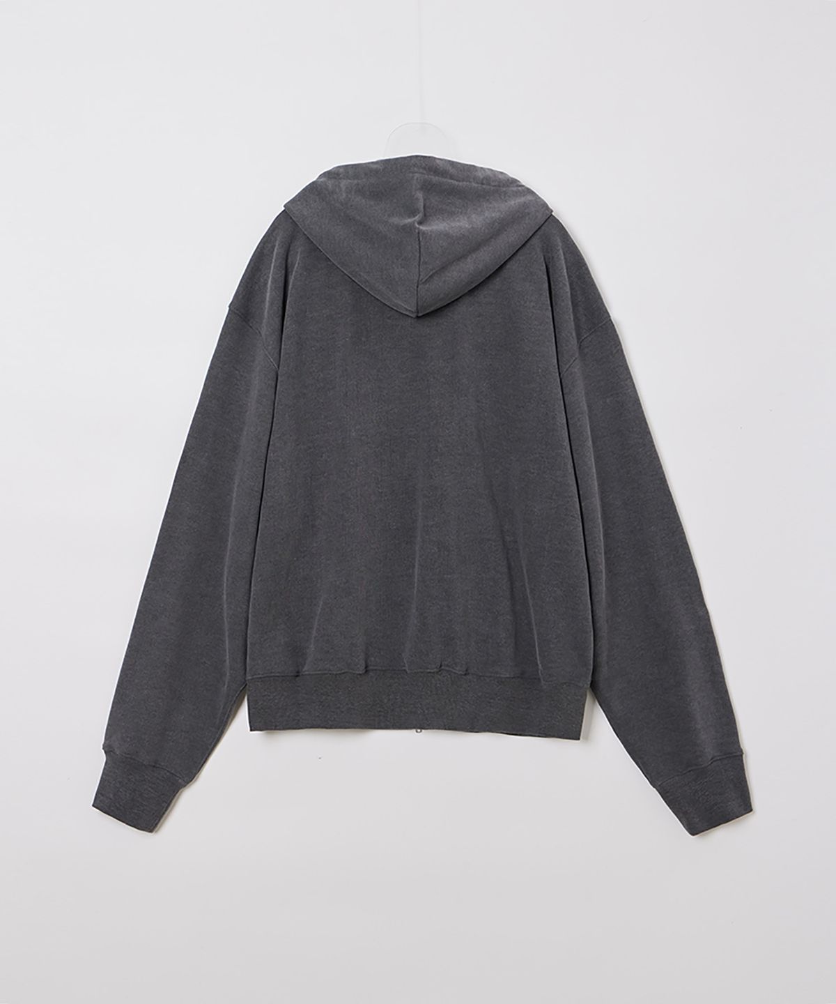 필더스(FIELDERS) PIGMENT DYEING HOODIE ZIP UP DEEP GRAY