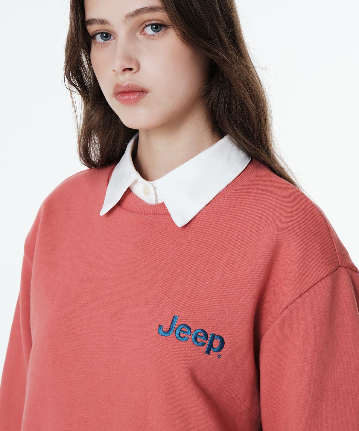 지프(JEEP) 스몰로고 맨투맨 (JP5TSU802OR)