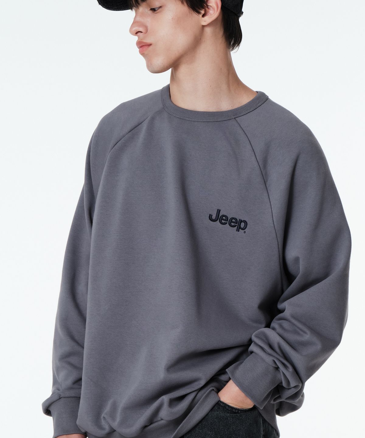 지프(JEEP) M-Logo 맨투맨 (JP5TSU841DG)