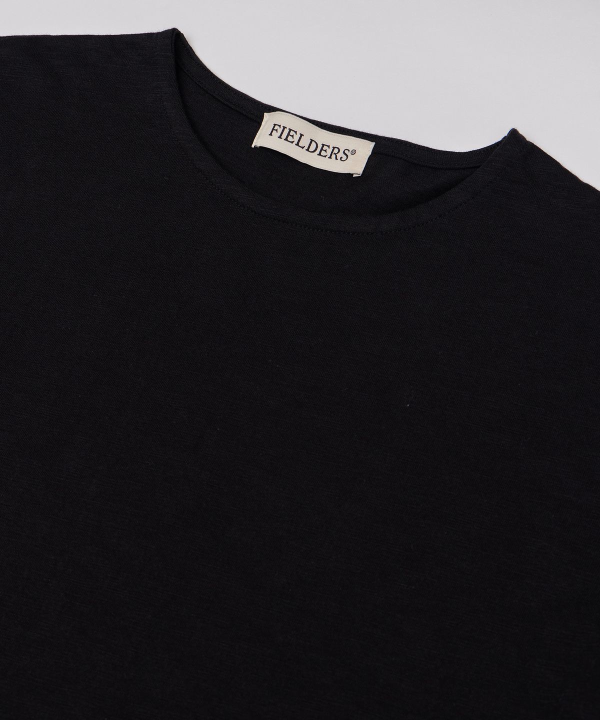 필더스(FIELDERS) WOMAN ESSENTIAL LOGO TEE BLACK