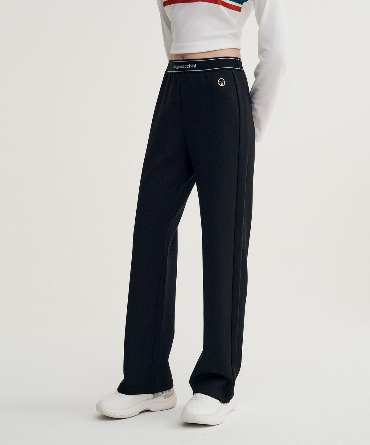 세르지오 타키니(SERGIO TACCHINI) W 에센셜 스트레이트 팬츠 (Black)