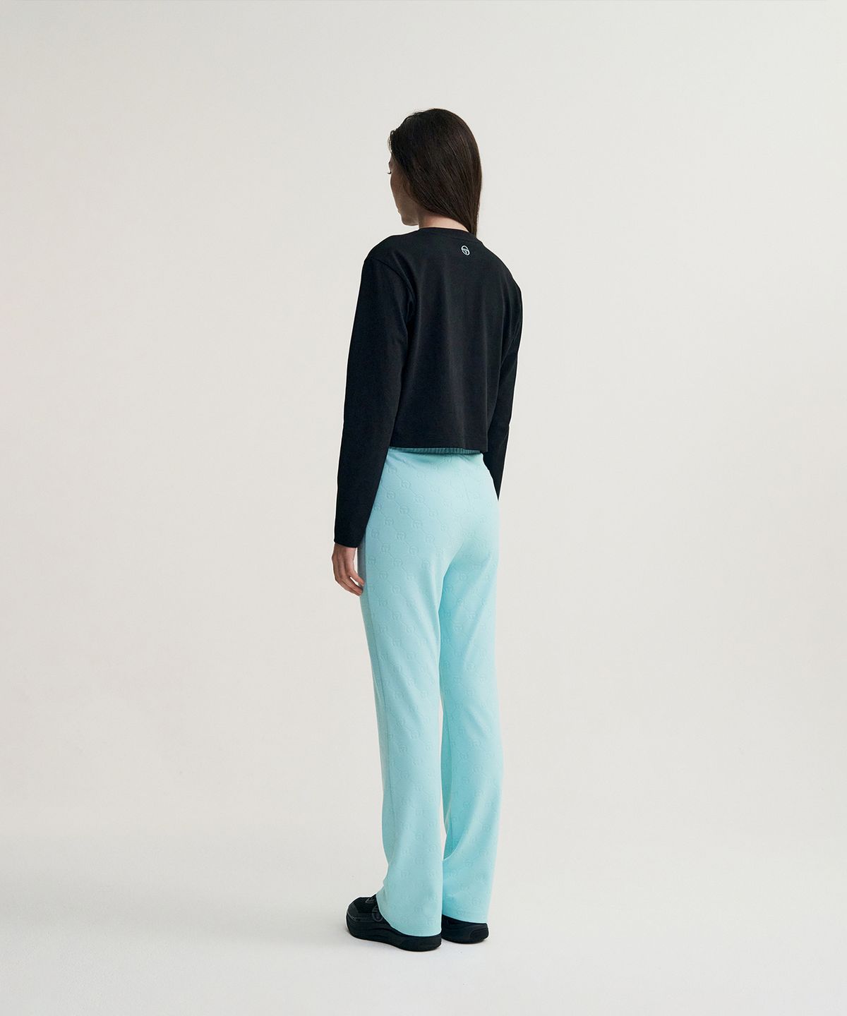 세르지오 타키니(SERGIO TACCHINI) W 데일리 자카드 부츠컷 팬츠 (L.Turquoise)