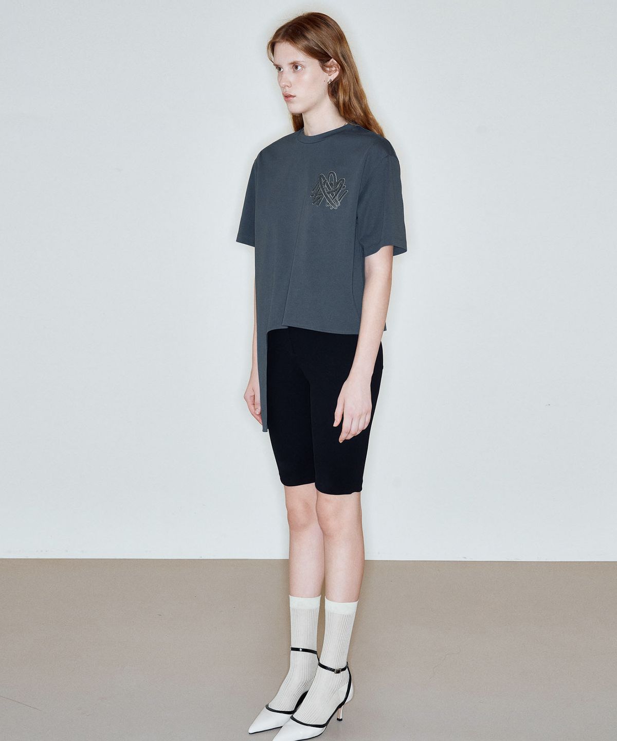 씨커슨(CKUSUN) BE ART EMBRODARY T-SHIRT_GREY