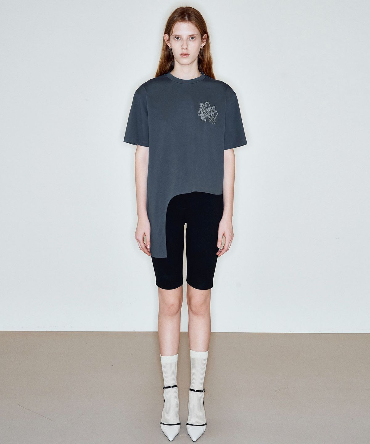 씨커슨(CKUSUN) BE ART EMBRODARY T-SHIRT_GREY