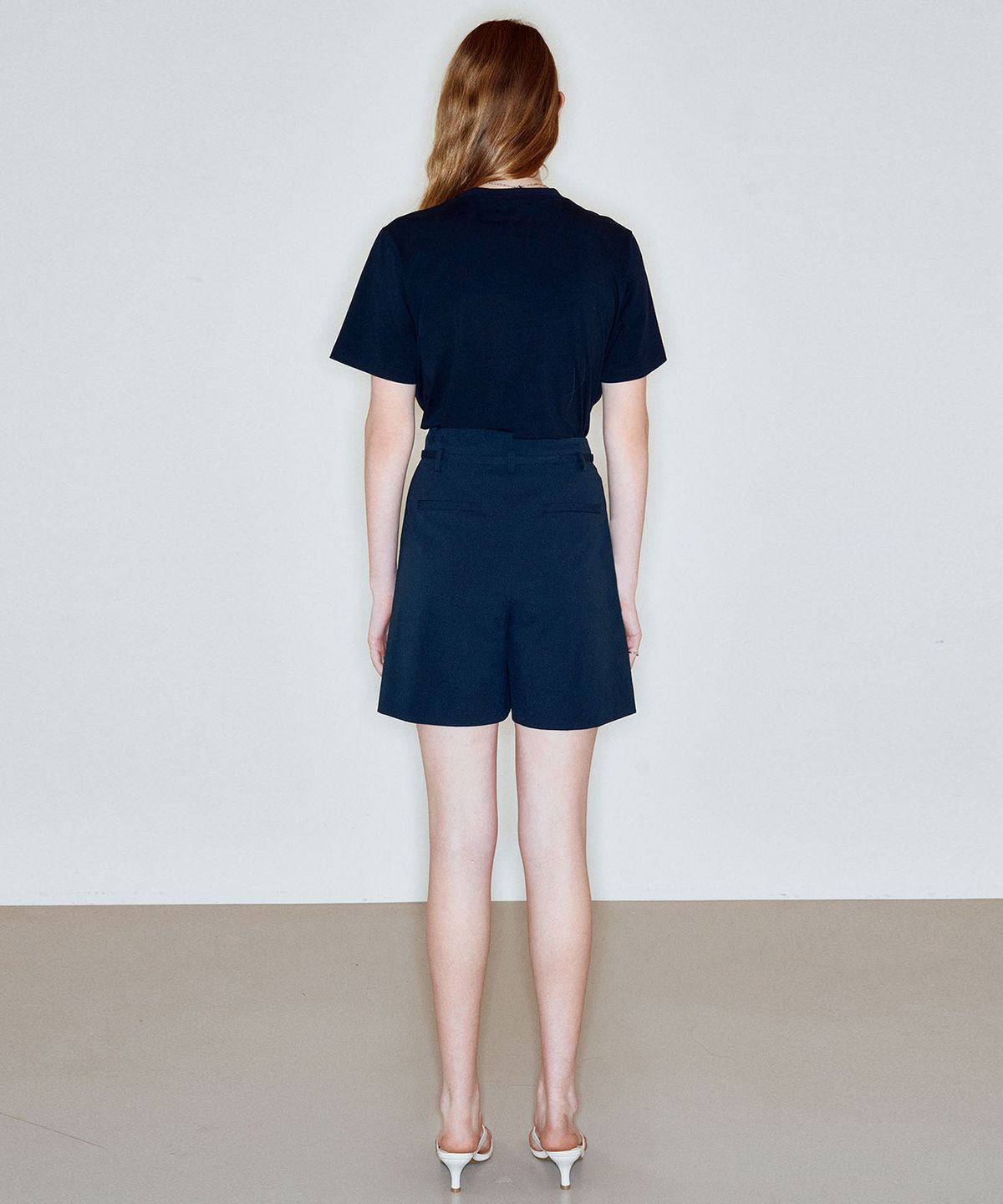 씨커슨(CKUSUN) BELTED CULOTTE SHORTS_BLACK