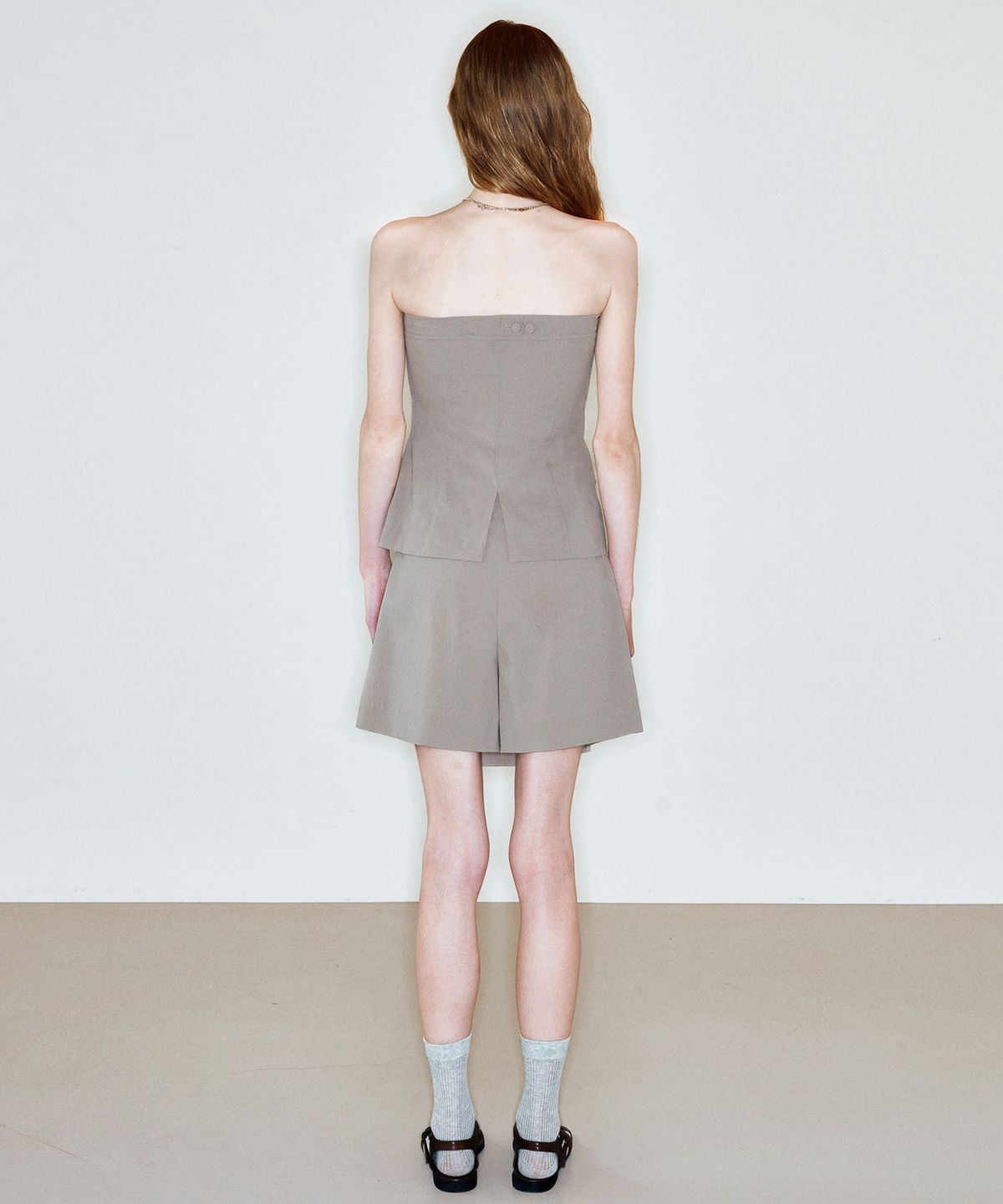 씨커슨(CKUSUN) FLAP POCKET TUBE TOP_BEIGE