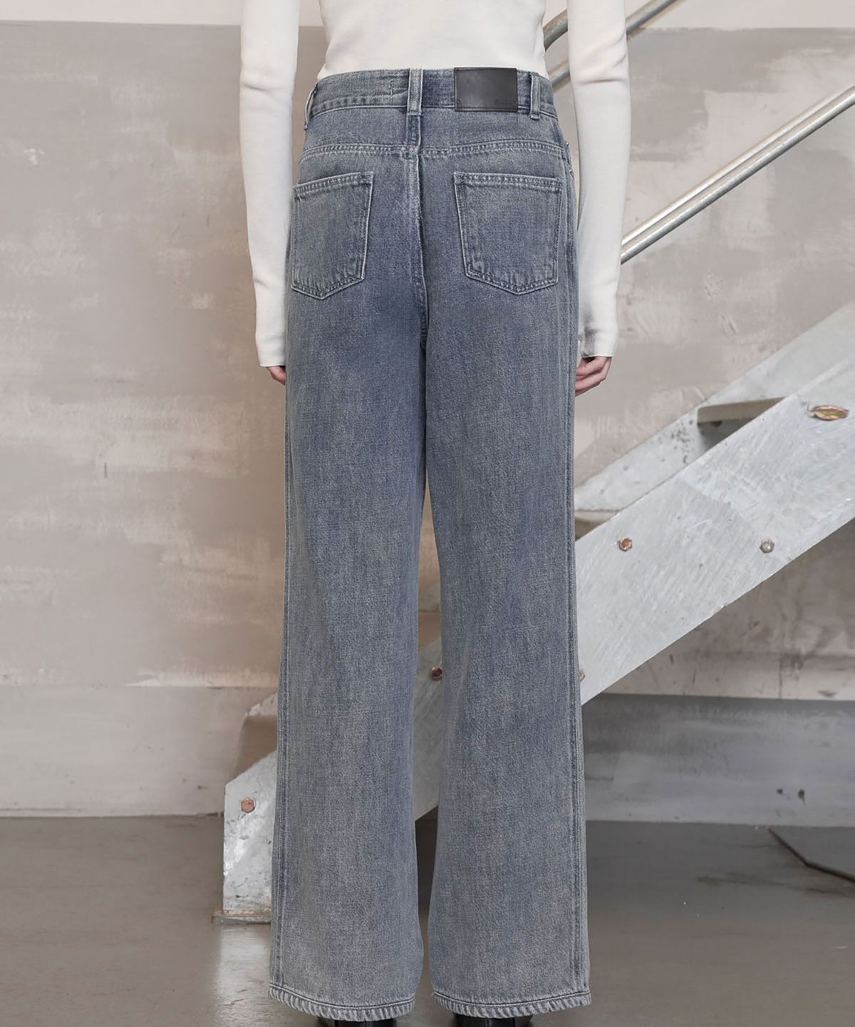 씨커슨(CKUSUN) WASHED SOFT DENIM WIDE PANTS_BLUE