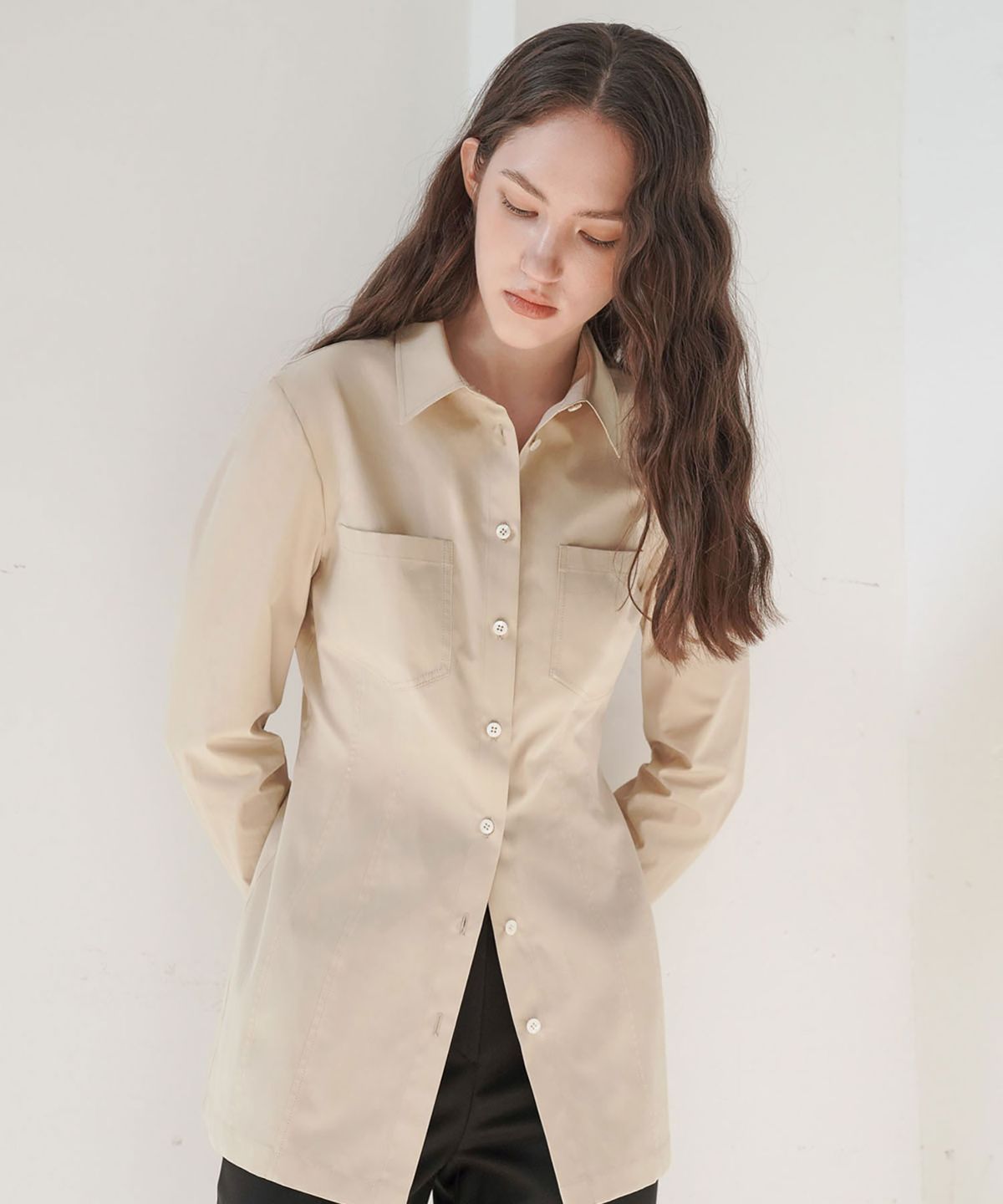 씨커슨(CKUSUN) TAILORED SLIM FIT SHIRTS_BEIGE