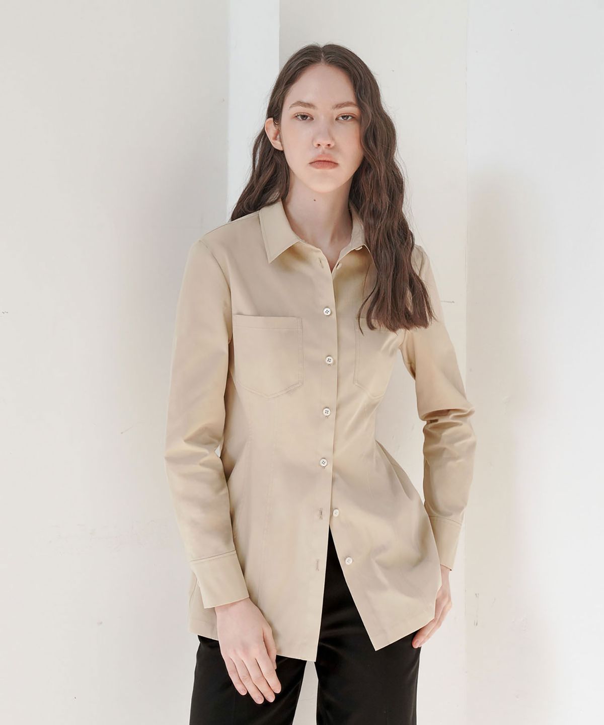 씨커슨(CKUSUN) TAILORED SLIM FIT SHIRTS_BEIGE
