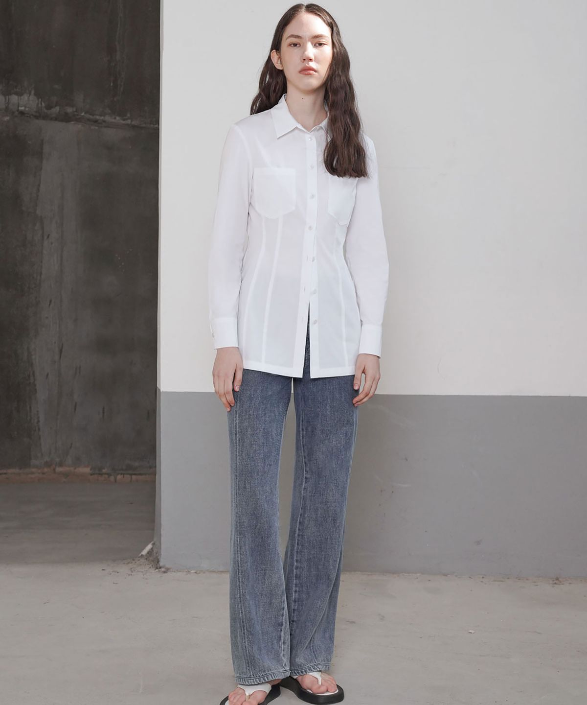 씨커슨(CKUSUN) TAILORED SLIM FIT SHIRTS_WHITE