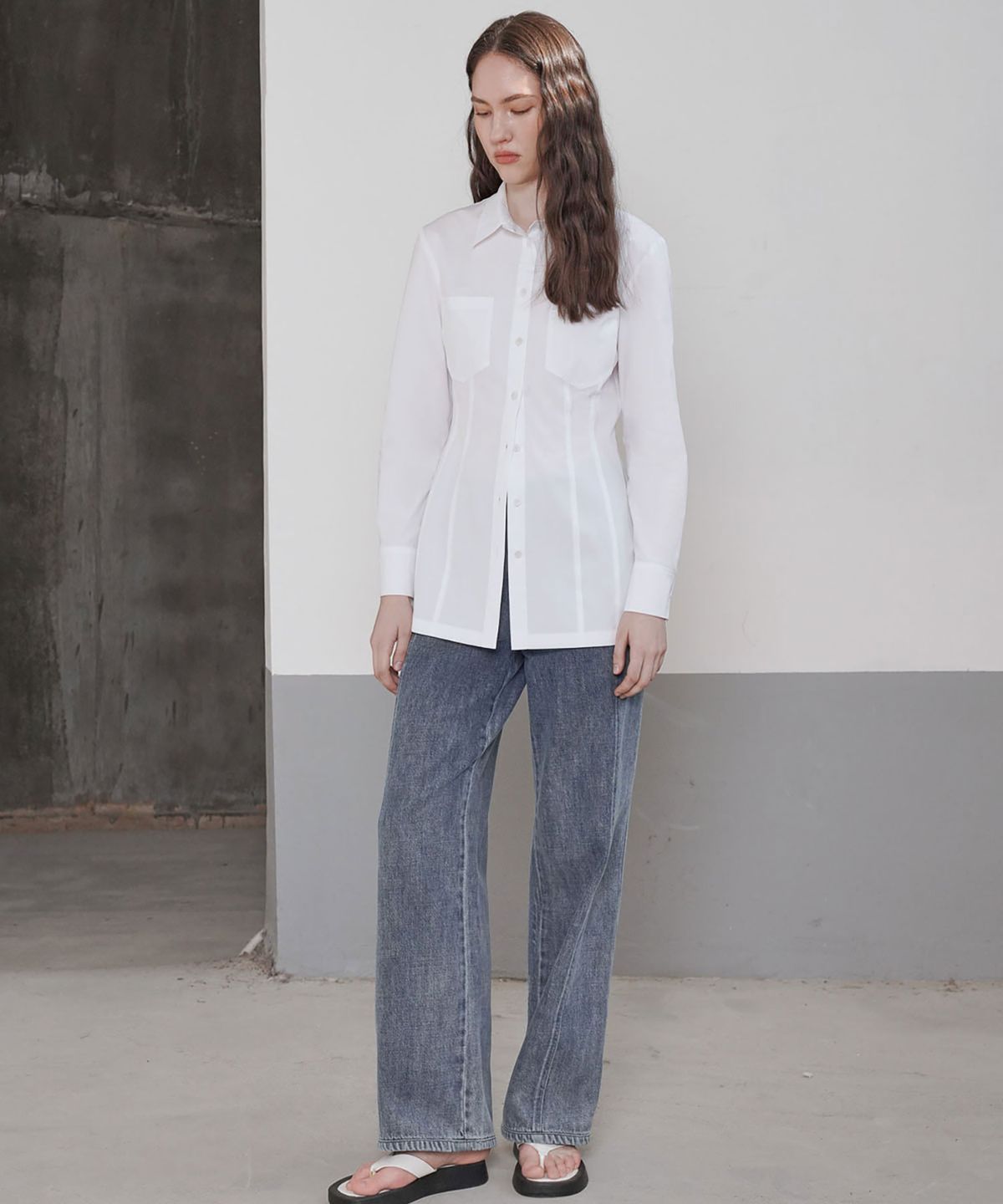씨커슨(CKUSUN) TAILORED SLIM FIT SHIRTS_WHITE