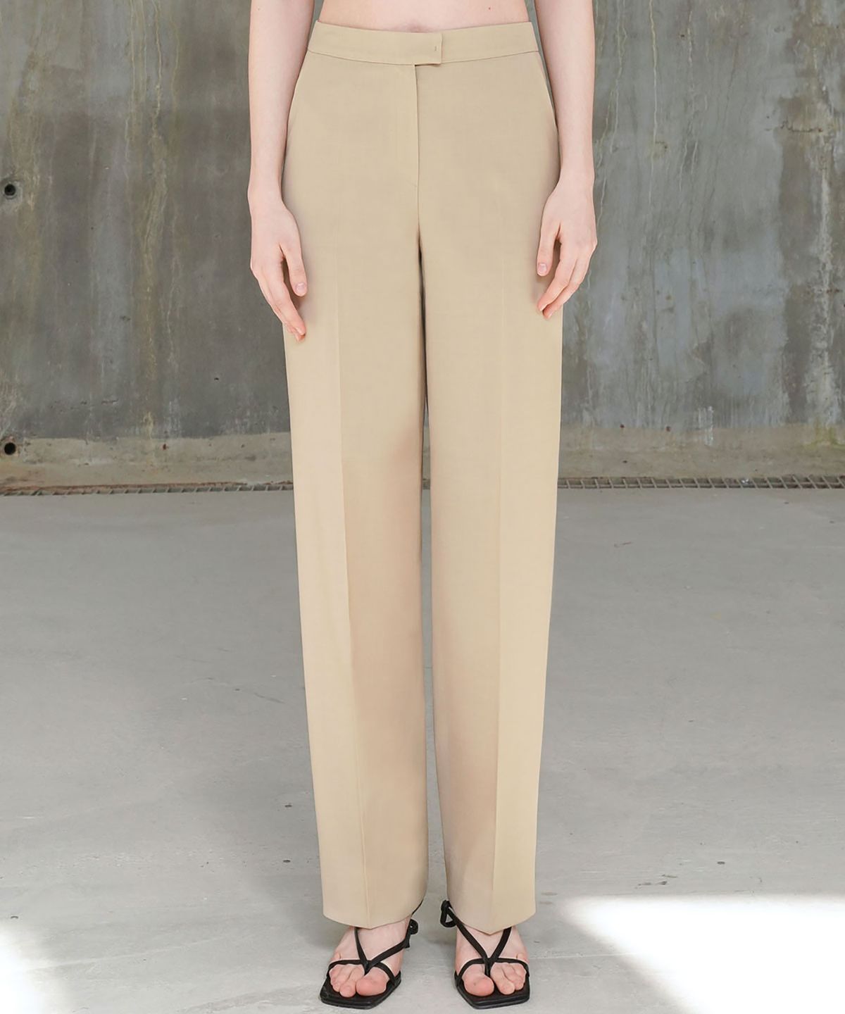 씨커슨(CKUSUN) WOOL BLEND STRAIGHT PANTS_BEIGE