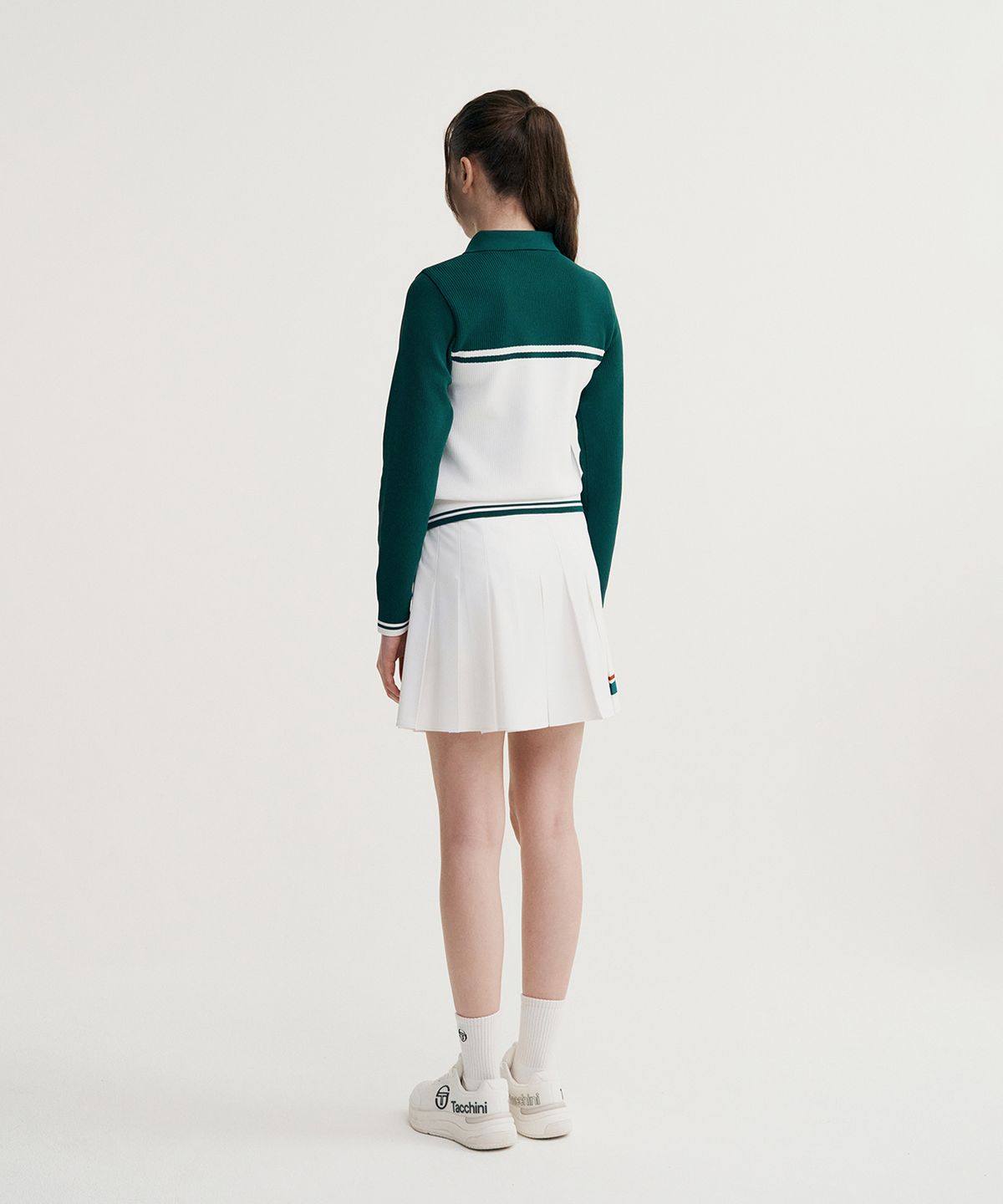 세르지오 타키니(SERGIO TACCHINI) W 고트 다마린도 베러니트 집업 가디건 (Green)