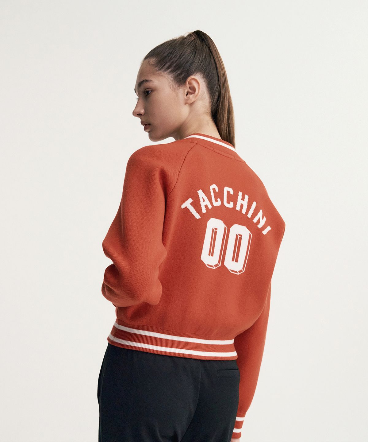 세르지오 타키니(SERGIO TACCHINI) W 프레피 바시티 가디건 (Red)