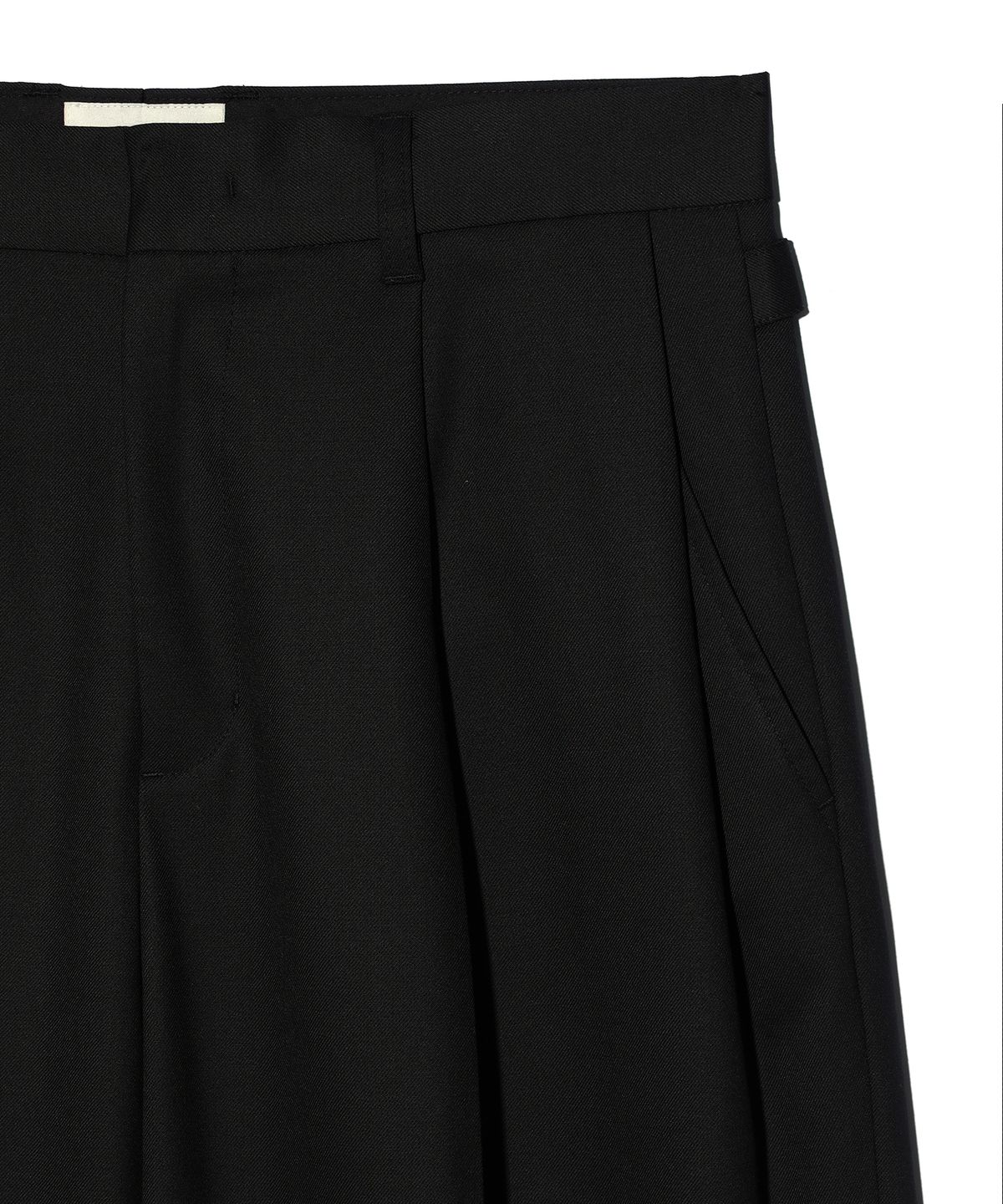 이에이(IEY) CREAM EASY TROUSER Black
