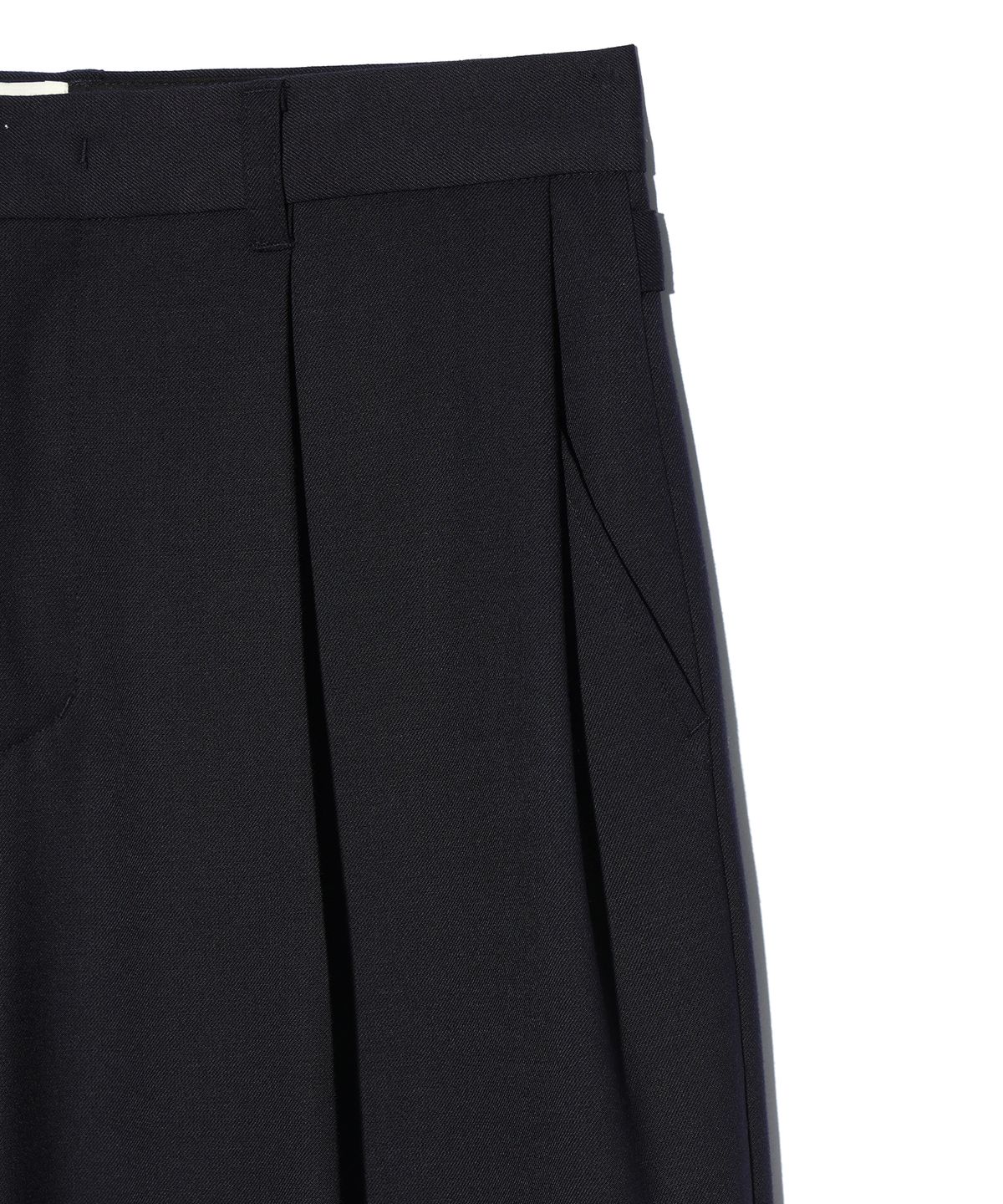 이에이(IEY) CREAM EASY TROUSER Dark Navy